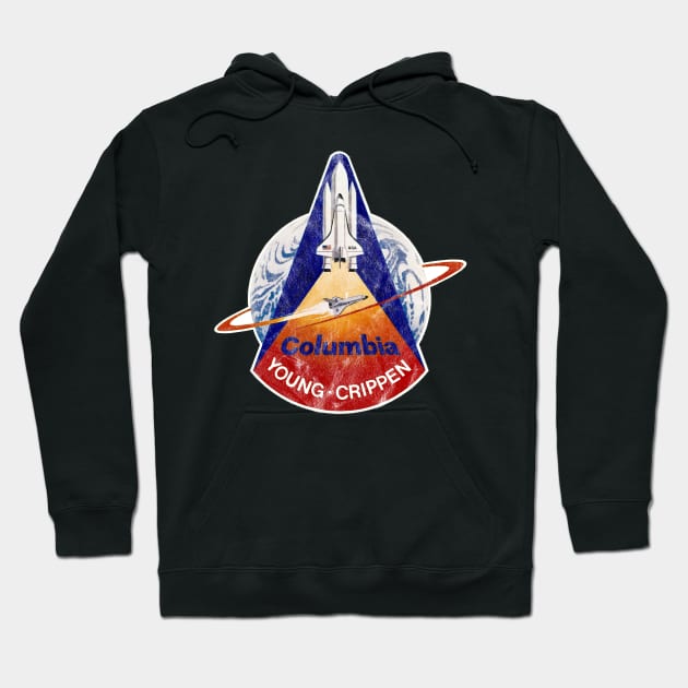 STS 1 Young and Crippen Vintage Nasa Hoodie TeePublic
